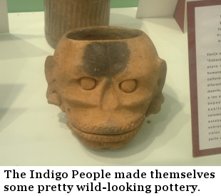The Indigo People were making some pretty wild pottery way back when.